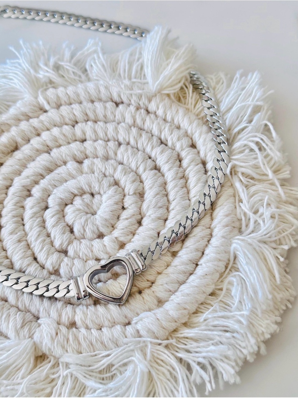 Heart Chain Necklace Waterproof Stainless Steel